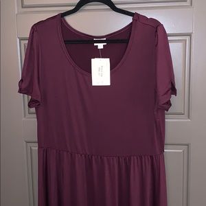 LuLaRoe Riley Dress Plum Color